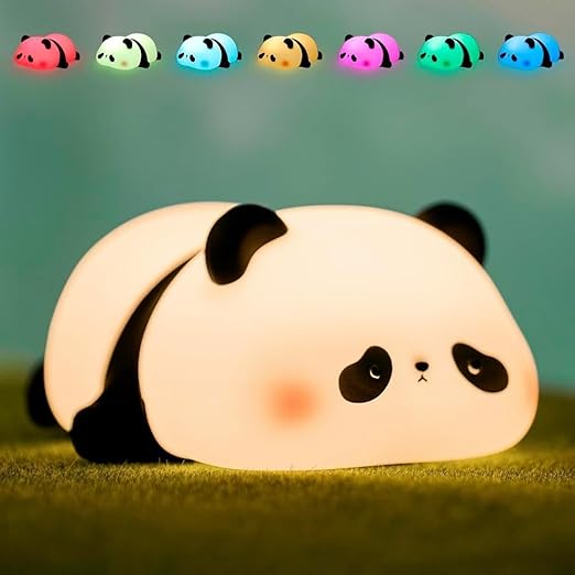 PYXBE Silicone Rechargeable Cute Nightlight – Soft Glow Mood Lamp